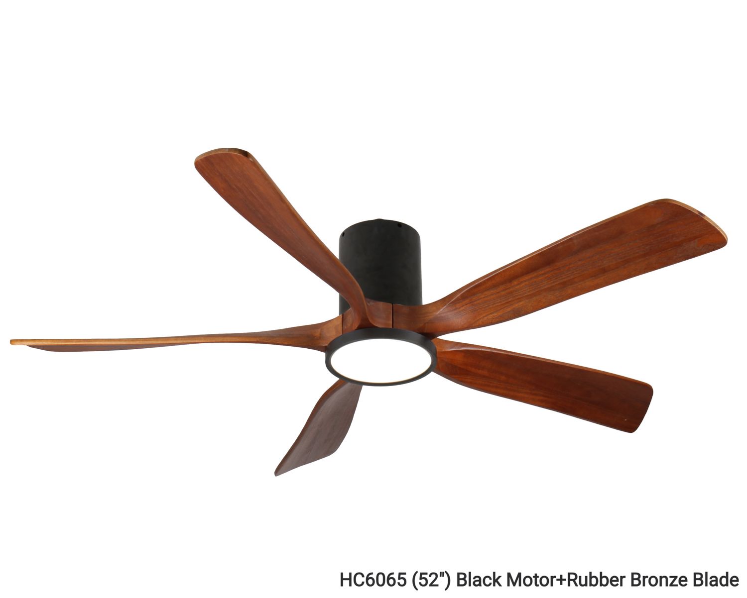 MYKE Ceiling Fan (52") (Rubber Bronze) (2 yrs Warranty), Color: HC6065 (52") Black Motor+Rubber Bronze Blade