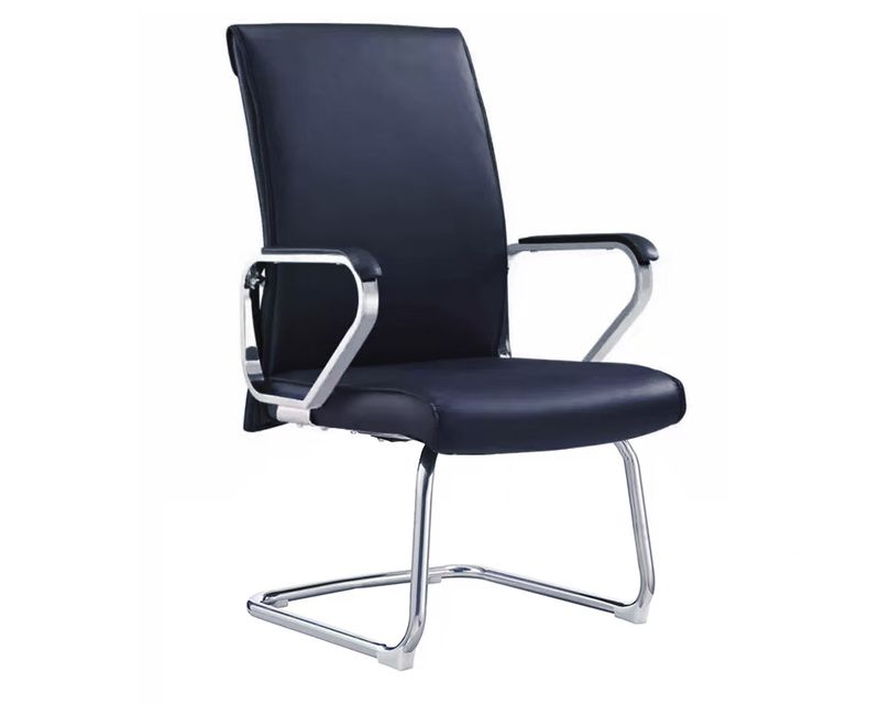 Ofix Premium Walta PU Leather Visitor Chair (Brown, Black)