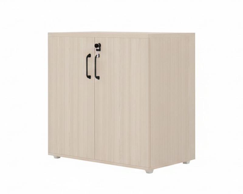 Ofix CB-W30 2-Door Low Cabinet (80*40) (Morandi Grey+Woodgrain)