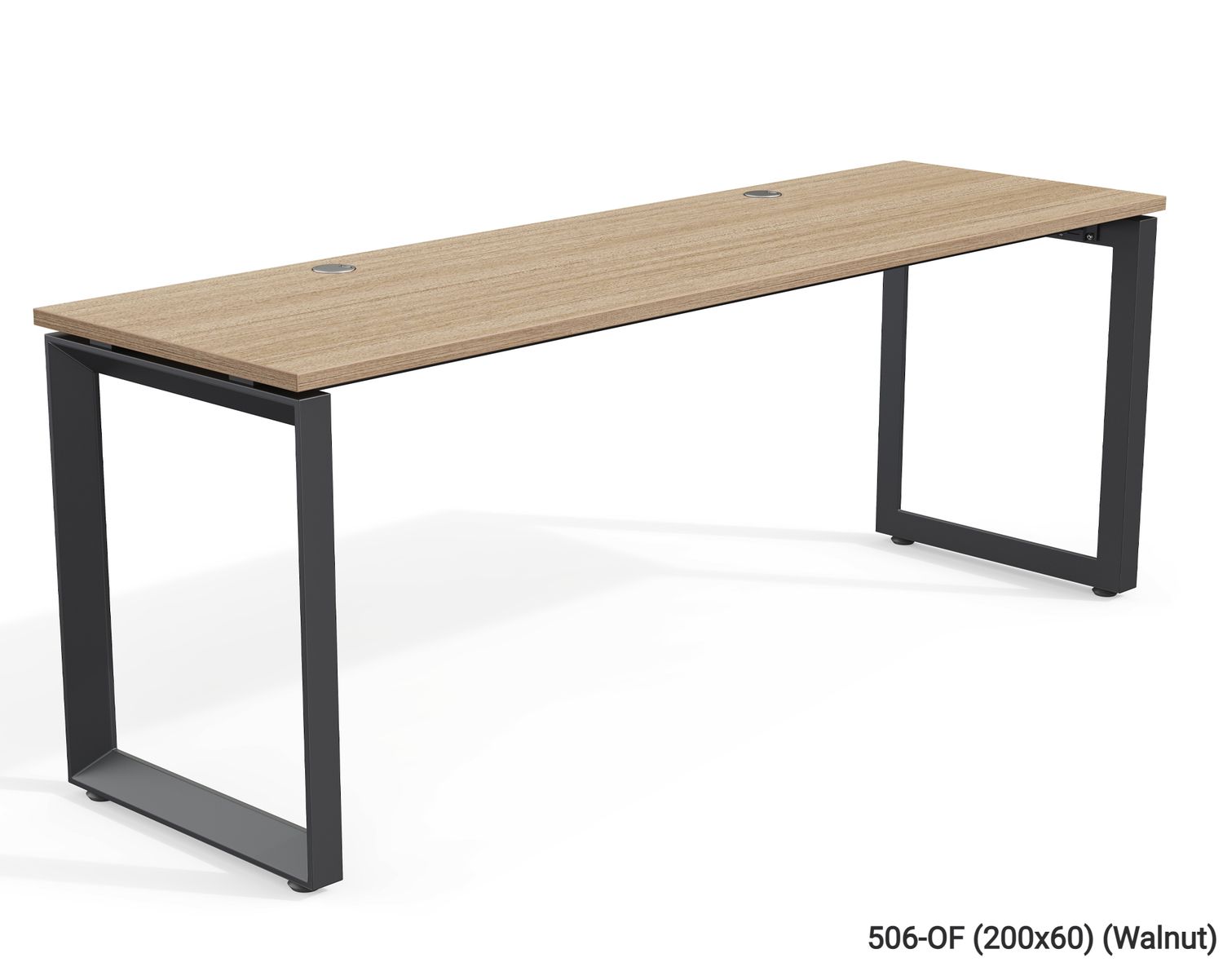 Ofix 506-OF (200x60) Office Table (Walnut), Model: 506-OF (200x60) (Walnut)