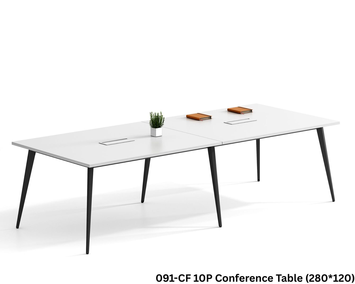 Ofix 10 Seaters Conference Table 091-CF 10P (280*120) (Seating Capacity Will Vary Depending on the Chair Width), Model no.:: 091-CF 10P Conference Table (280*120)