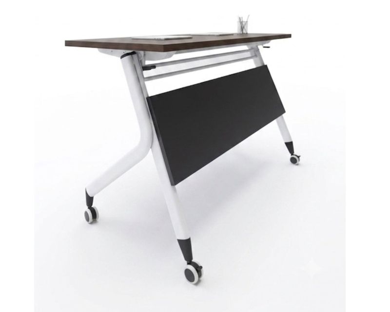 Ofix HL-102 (120x60) Foldable School/Training Desk (White+Walnut)
