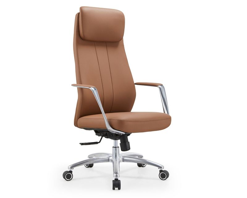 Ofix P150 Executive PU Leather Boss Chair (Black, Brown)