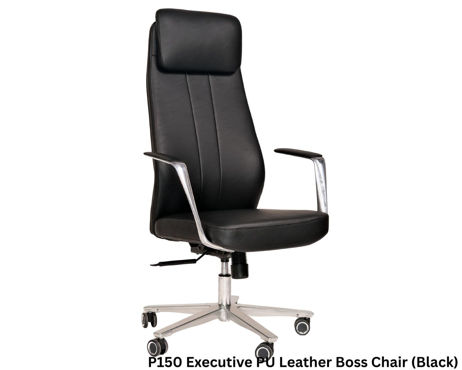 Ofix P150 Executive PU Leather Boss Chair (Black, Brown), Colors: P150 Executive PU Leather Boss Chair (Black)