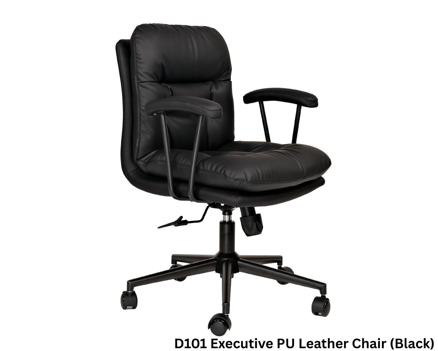 Ofix D101 Executive PU Leather  Chair (Black), Color: D101 Executive PU Leather Chair (Black)