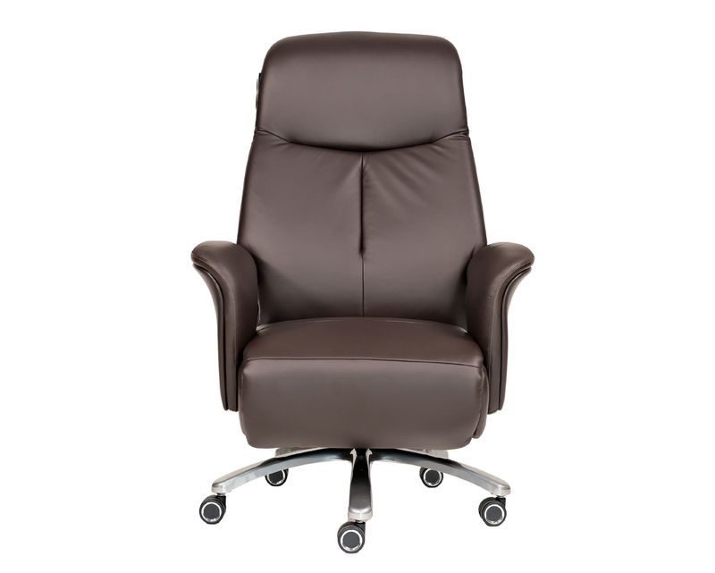 Ofix P112 Executive PU Leather Boss Chair (Beige, Brown)