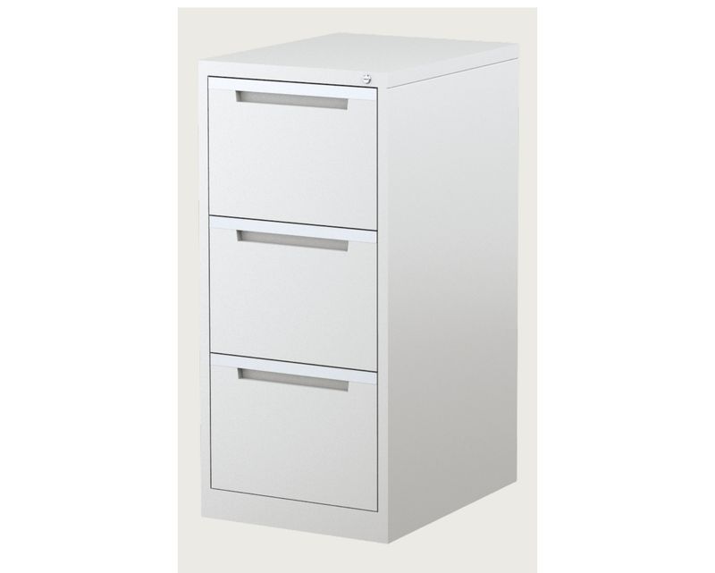 Ofix VFC20 Vertical 3-Drawer Filing Cabinet (White)