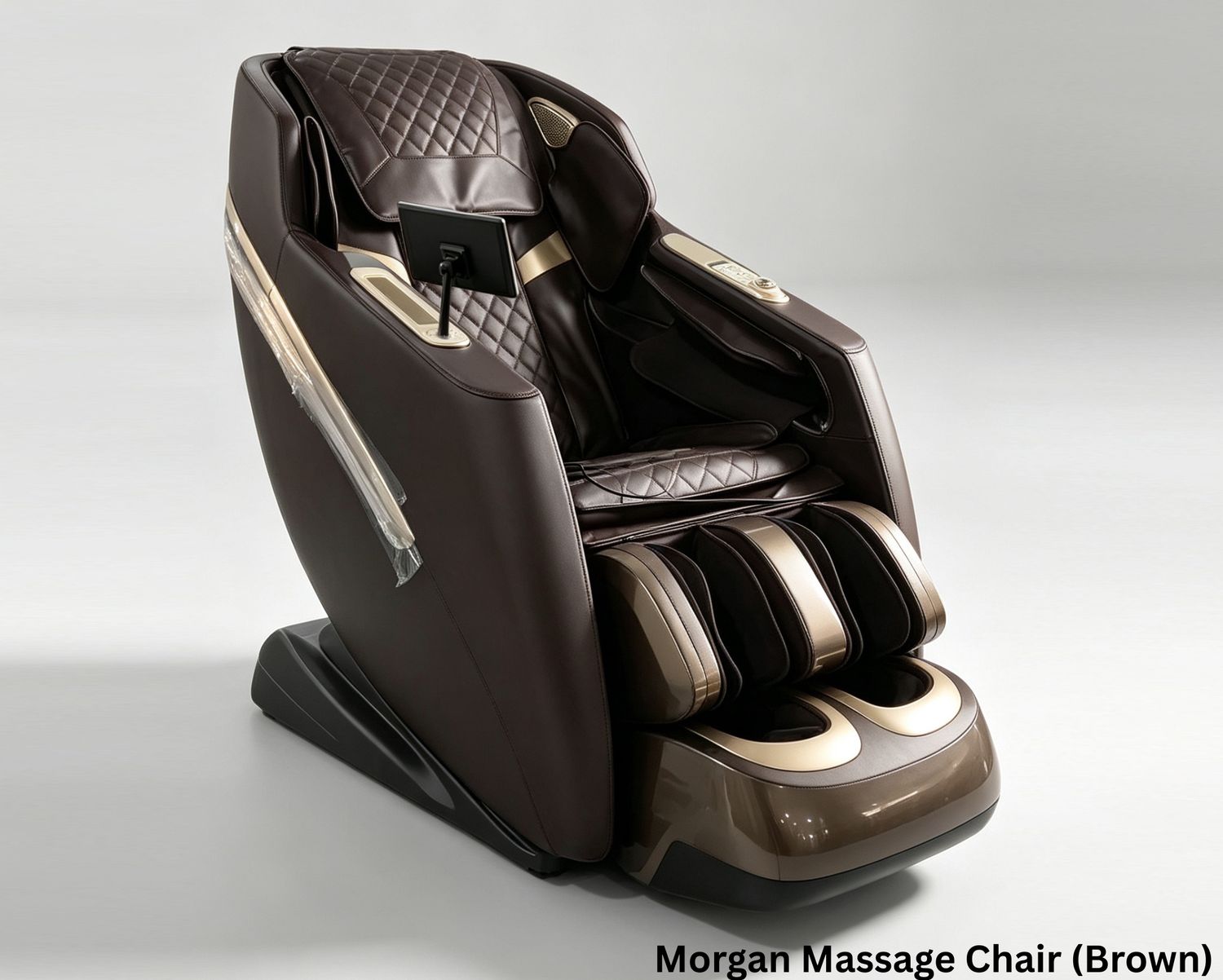 Flotti Morgan Massage Chair Full Body Massage with Waist &amp; Foot Heating Method Zero Gravity Function with AI Voice Control and Control Knob System, COLOR: Morgan Massage Chair (Brown)