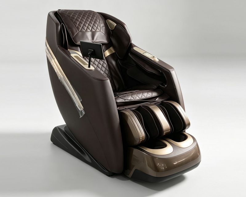 Flotti Morgan Massage Chair Full Body Massage with Waist &amp; Foot Heating Method Zero Gravity Function with AI Voice Control and Control Knob System