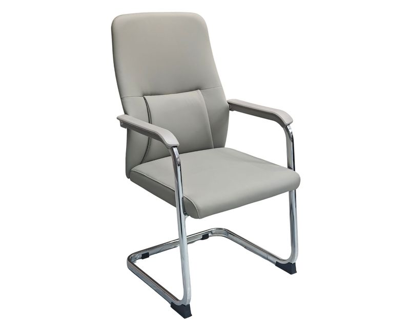 Ofix Premium-105 Waiting PU Leather Chair (Light Gey)