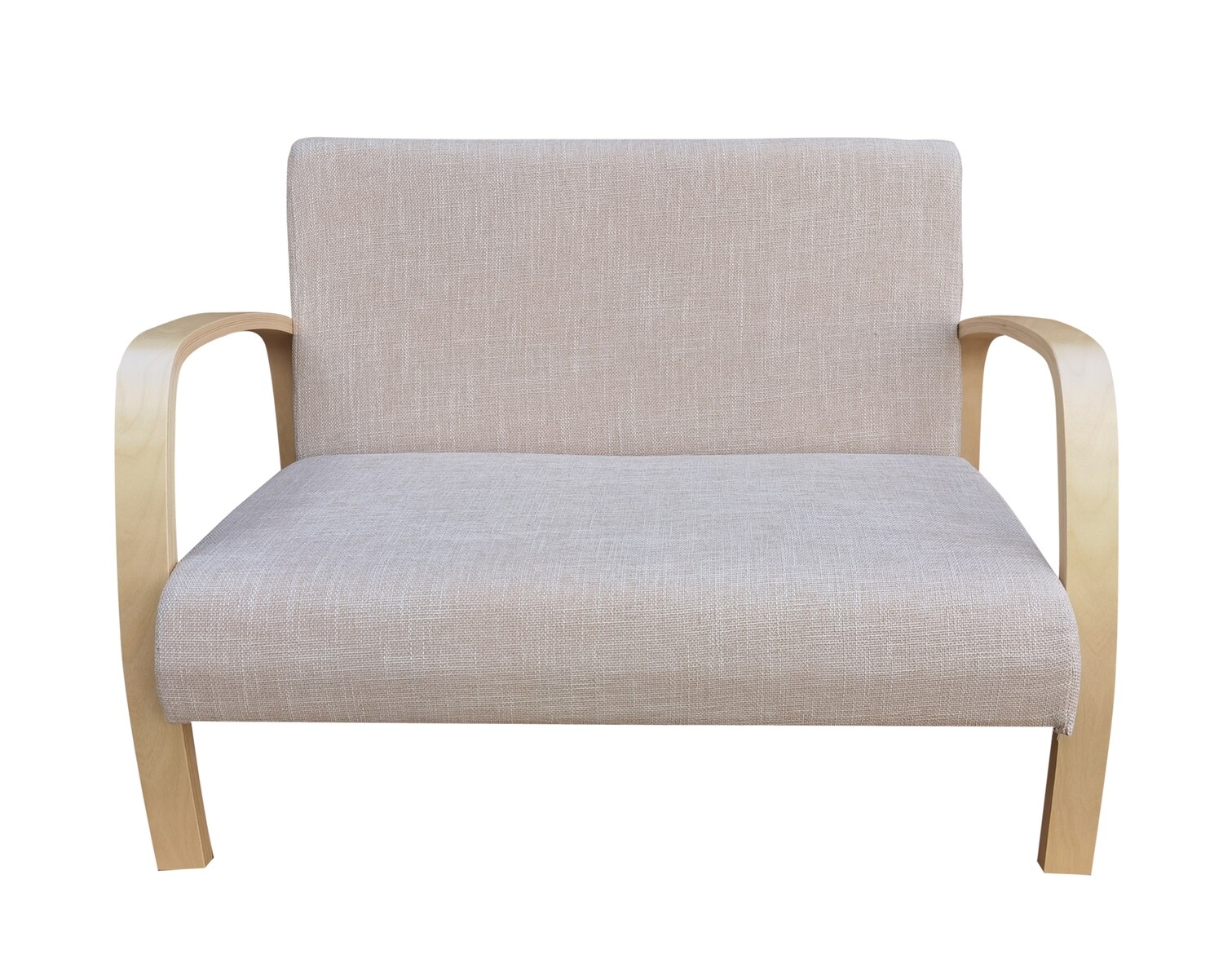 Flotti Johor Bentwood 2-Seater Sofa Chair (Beige), Model: Johor 2 Seater Sofa Chair (Beige)