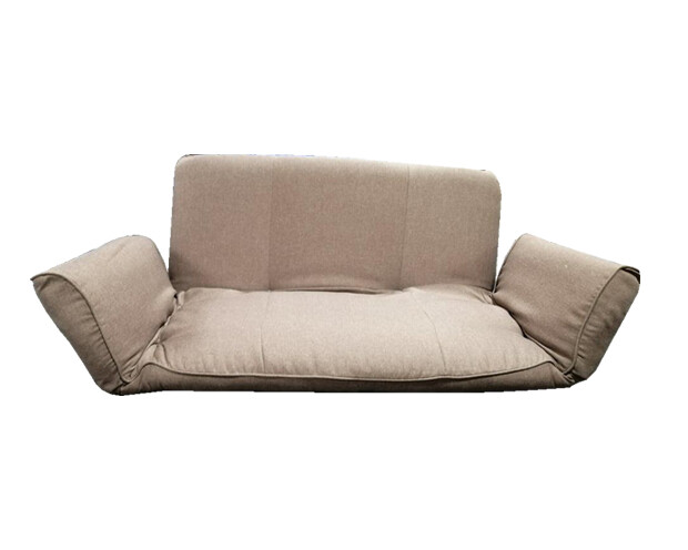 Flotti Japanese-2 Floor Sofa (Chocolate, Blue)
