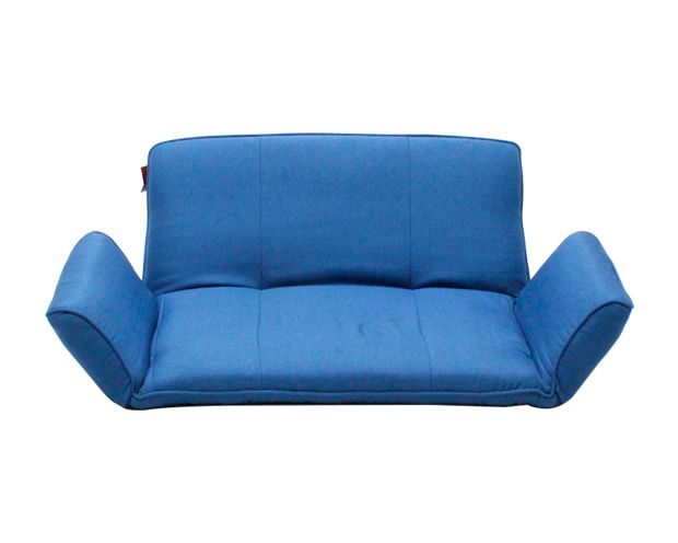 Flotti Japanese-2 Floor Sofa (Chocolate, Blue)