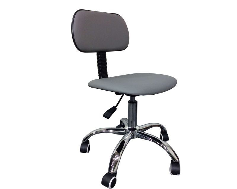 Ofix Deluxe-17 PU Mid Back Chair (Grey)