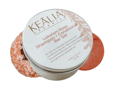 Kealia Organics Shampoo Conditioner Set - Lokelani Rose