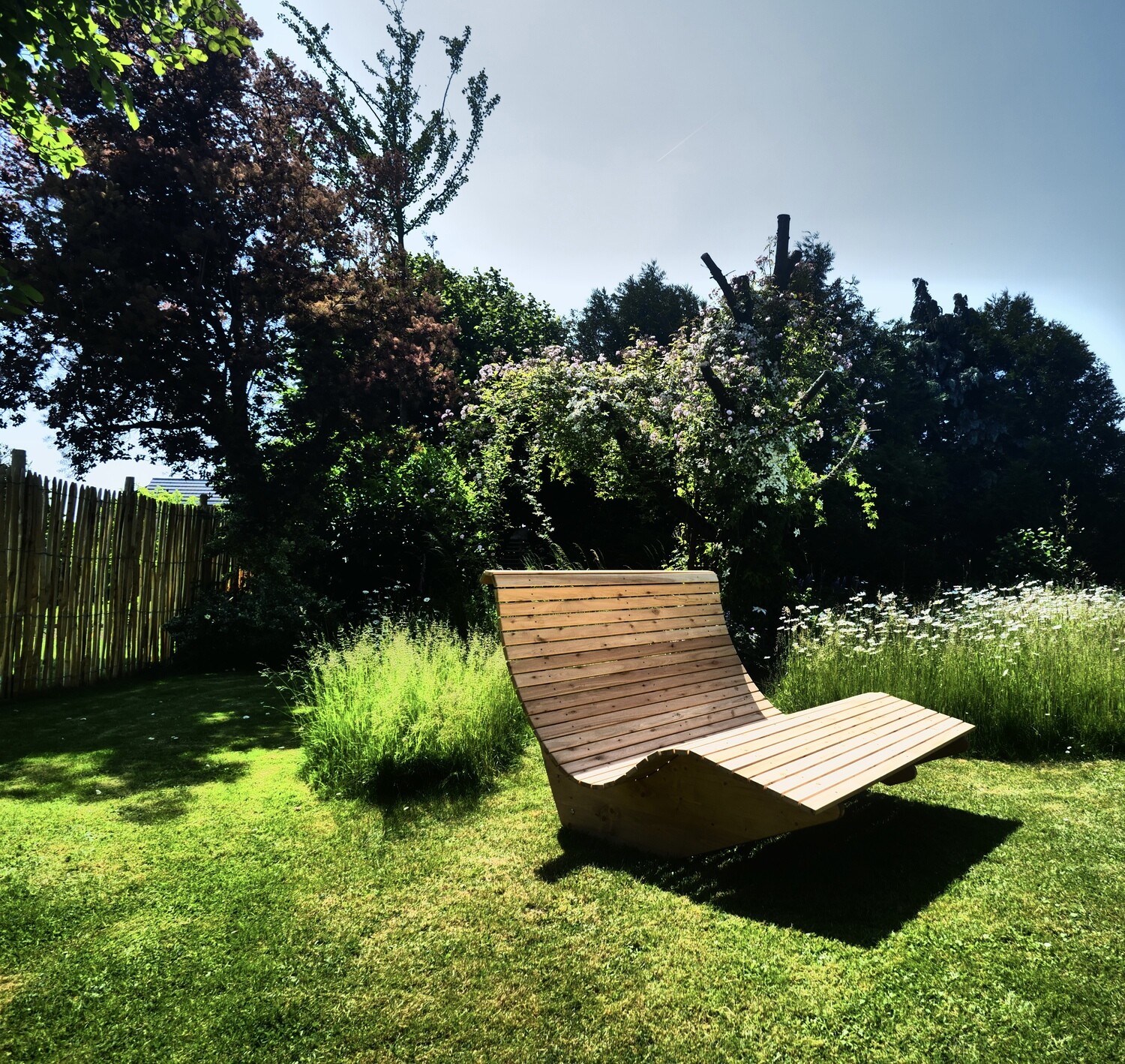 Gartenliege "Siesta" mit Rollen