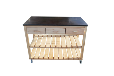 Gartenküche "Alicia" | Outdoorküche Holz | Kochfeld Induktion | Teriyaki Grill