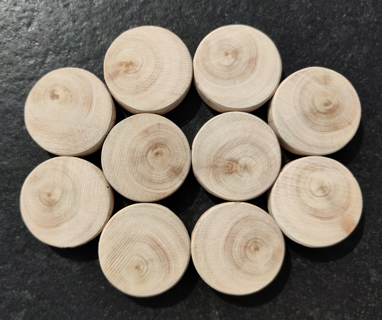 Holzblumen Set Zum Bemalen - 6 Stück 10cm DIY Holzfiguren Für Bastelprojekte