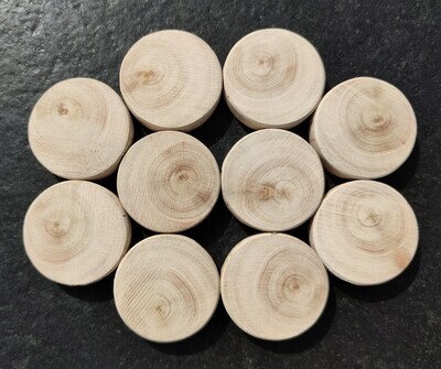 Holzscheiben zum Basteln "Luna" 6cm | Basteln mit Baumscheiben