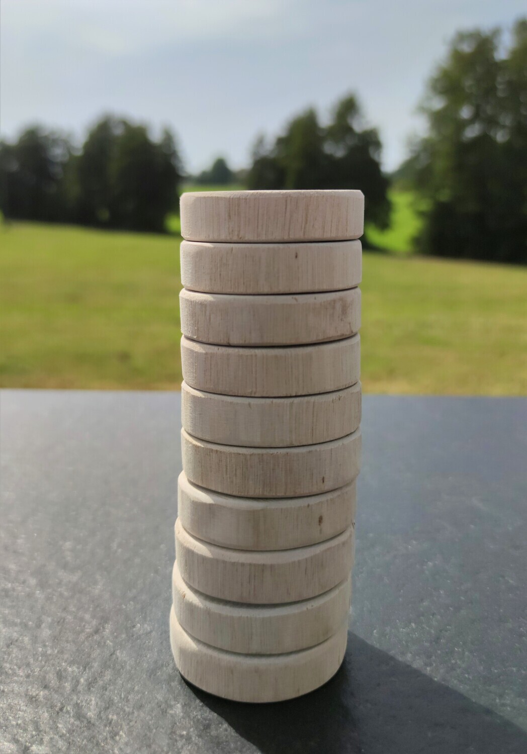 Holzscheiben zum Basteln "Luna" 6cm | Basteln mit Baumscheiben