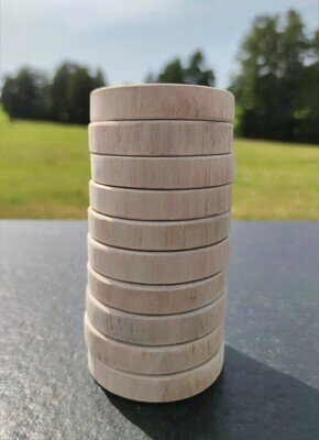Deko Holzscheiben "Luna" 8cm | Baumscheibe Deko-Ideen