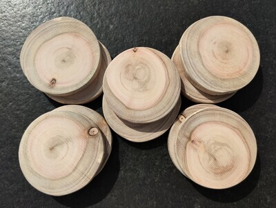 Holz Untersetzer "Luna" 10cm | runde Holzscheiben