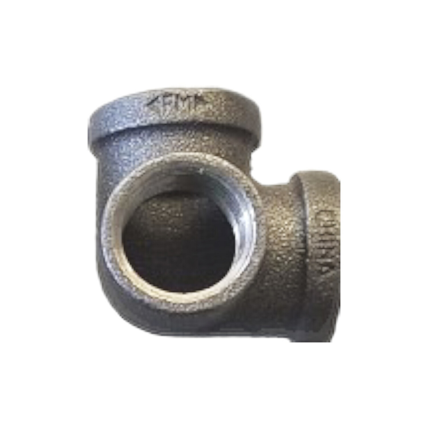 Black Malleable Iron Threaded Side Outlet Elbow- 3 Way Corner