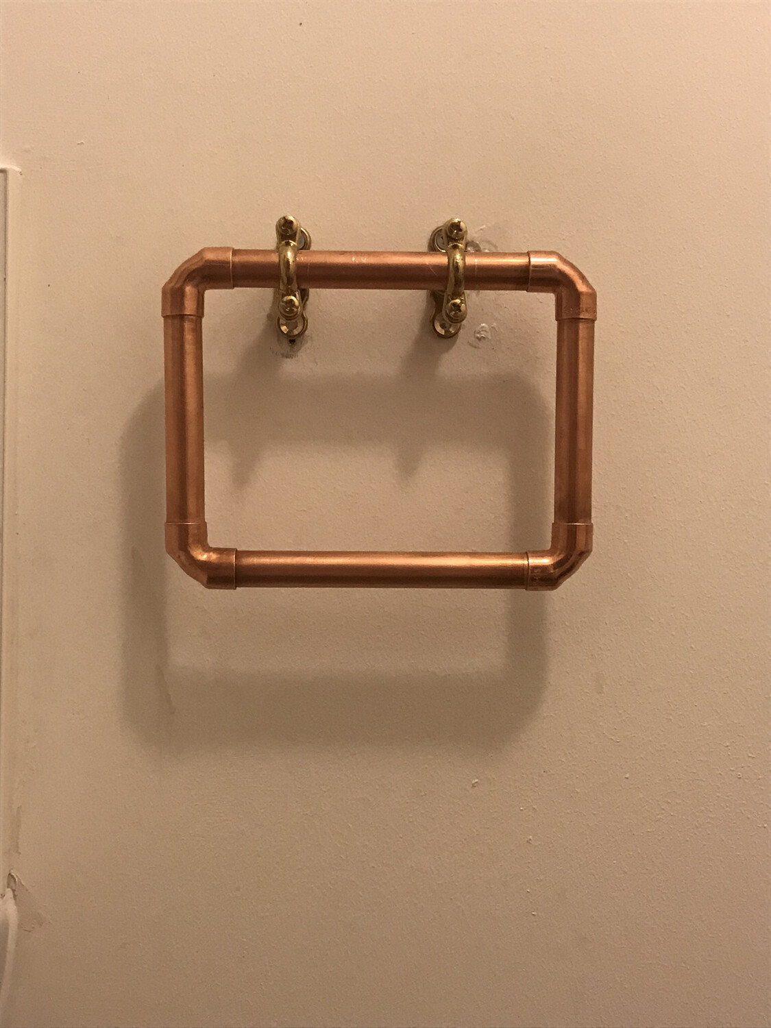 copper bathroom accessories set (square)
