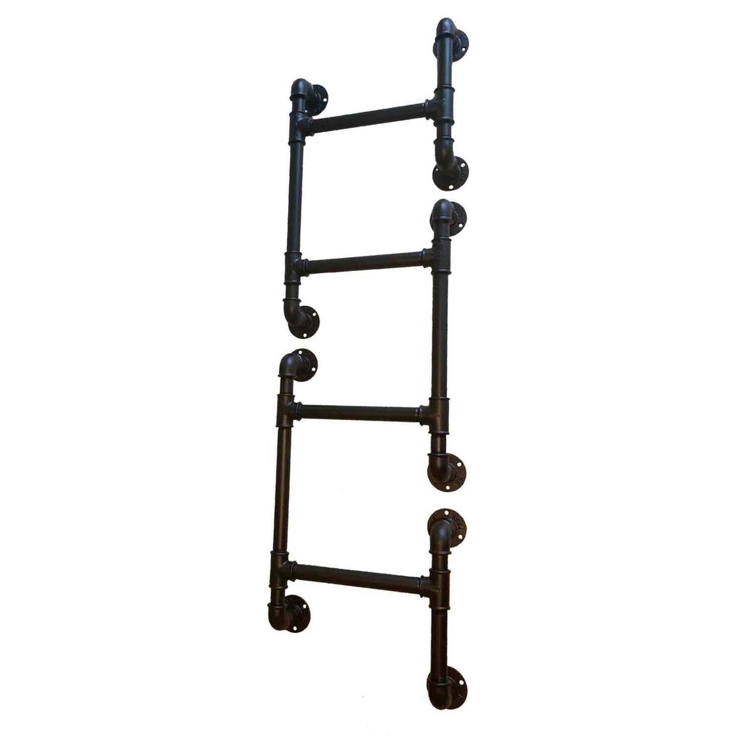 wall mounted pipe ladder for bunk beds, raised or mezzanine floors