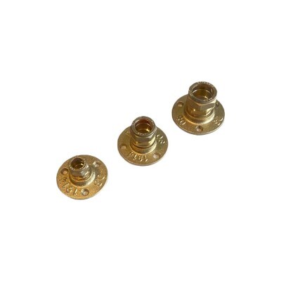 Brass flanges adapted for copper pipe (compression)