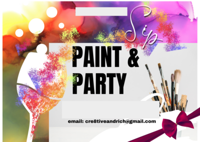 Sip n Paint Party Pop up