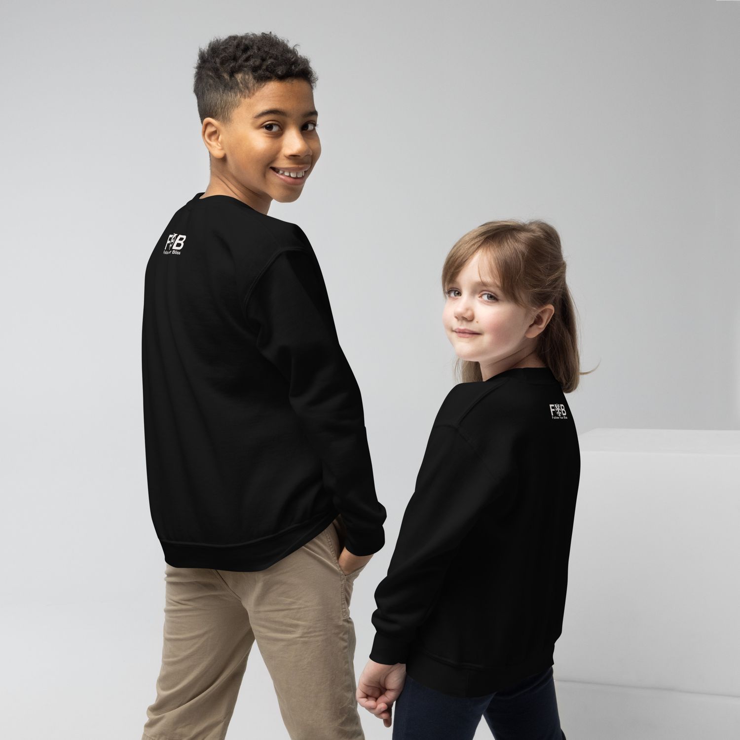 Youth crewneck sweatshirt spread the LOVE
