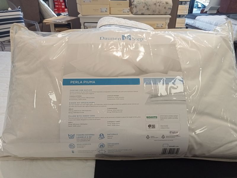 Cuscino in piuma d'oca Perla Piuma Daunen Step. Articolo 31275