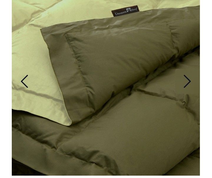 Trapunta piuma oca 2 piazze Duna Daunen Step. Articolo 43369, var. 7061-7057 Bosco incantato