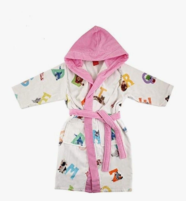 Accappatoio Alfabeto Trudi articolo 19446 misura 5 anni - XL VAR. 101 rosa chiaro
