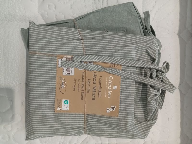 Completo lenzuolo 1 piazza, linea Natura Cavalieri.