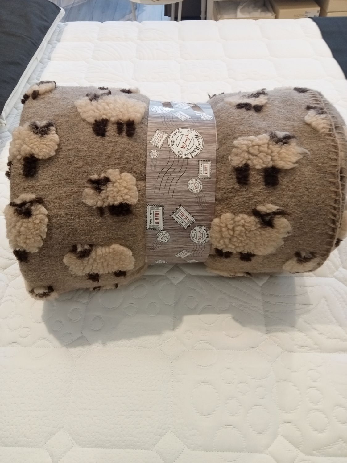 Coperta/Plaid in lana cotta Paradiso Perlatex