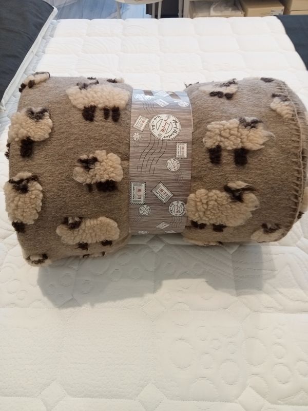 Coperta/Plaid in lana cotta Paradiso Perlatex