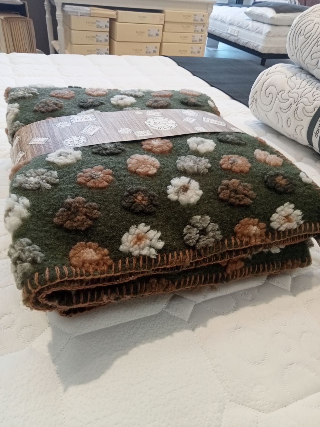 Plaid in lana cotta Paradiso Perlatex