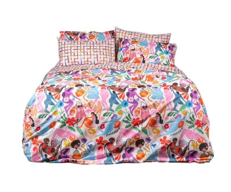 Parure copripiumino matrimoniale Mulieres Tessitura Toscana Telerie NL250010  010037