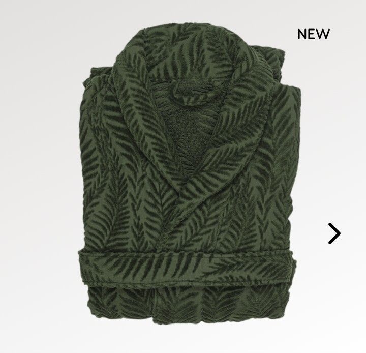 Accappatoio spugna Felci Fazzini Atelier mis. M var. 33 verde bosco. 8302174538382