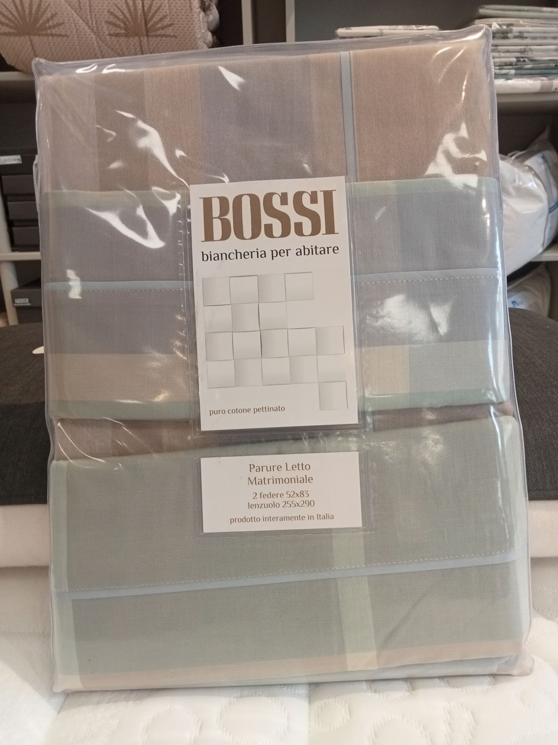 Parure lenzuola matrimoniale Almond Bossi var. 7245 CB1200551