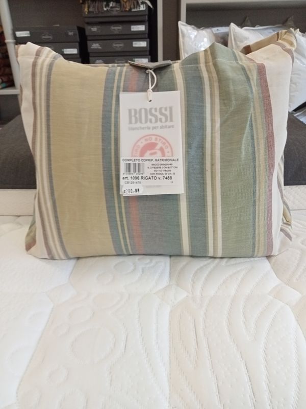 Completo copripiumino matrimoniale Rigato Bossi articolo 1096, variante 7488 CB1251475