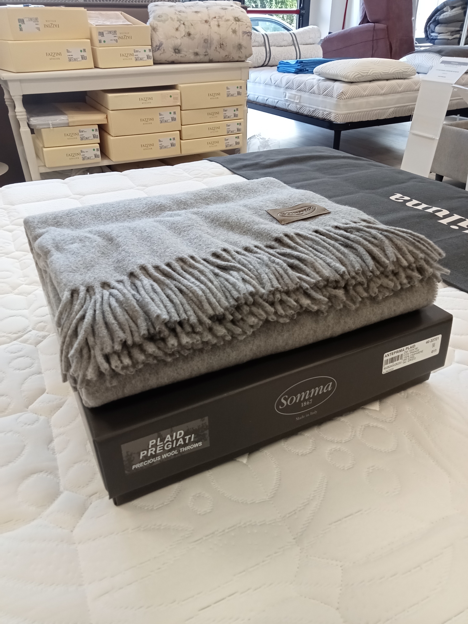 Plaid Anteprima cashmere Somma var. 011 grigio 40 22721 A.242323