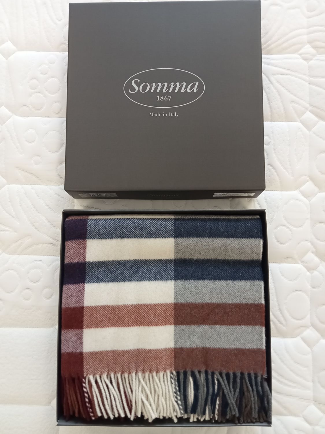 Plaid lana Righe Somma var. 999 multicolore 40 22893  A.242328