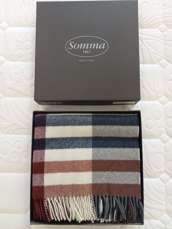 Plaid lana Righe Somma var. 999 multicolore 40 22893  A.242328