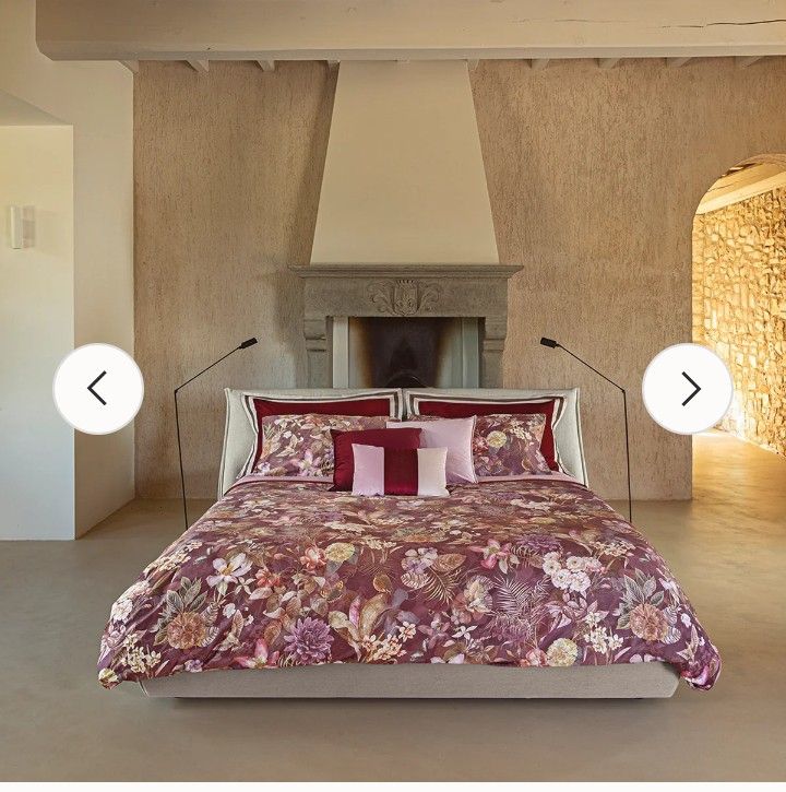 Parure copripiumino matrimoniale Protea Fazzini var. 1 burgundy/malva 753/25  8302174537026