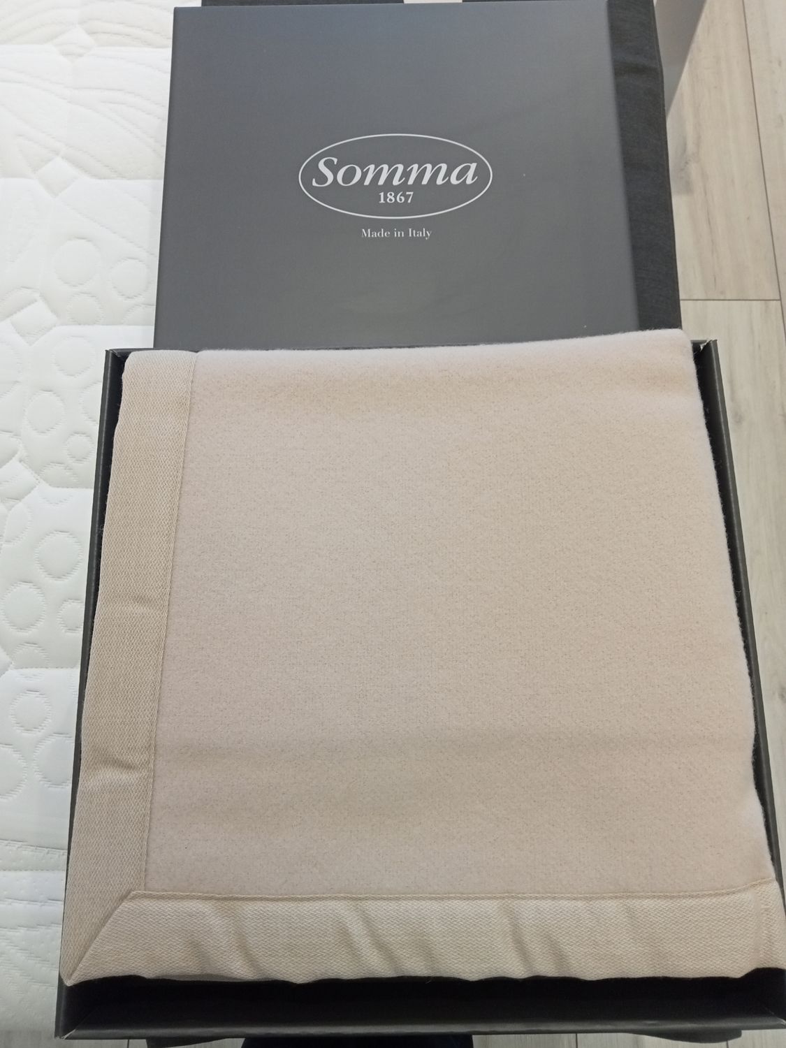 Sottocoperta 1,5 piazze Origami Light lana merino australiano Somma var. 023 beige 40 22709 D.846058