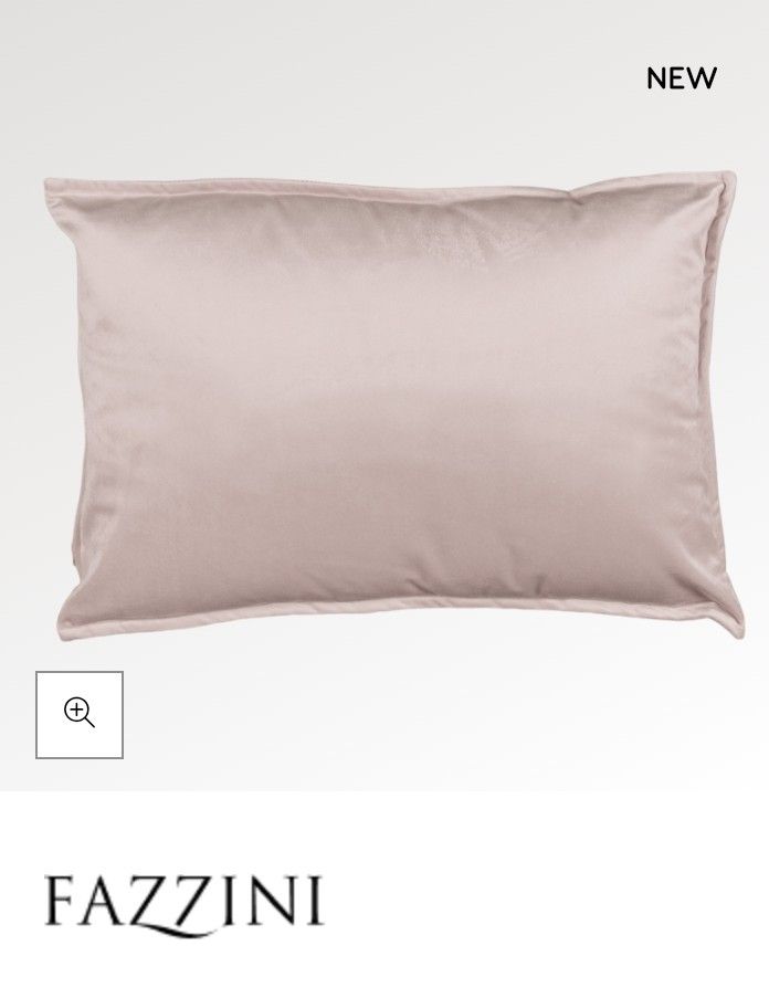 Cuscino arredo Fascino Fazzini velluto misura 30 x 50 var. 12 rosa Lotus. 1479/24