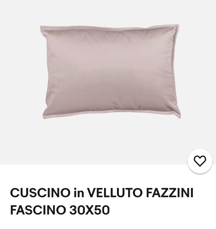 Cuscino arredo Fascino Fazzini velluto misura 30 x 50 var. 12 rosa Lotus. 1479/24